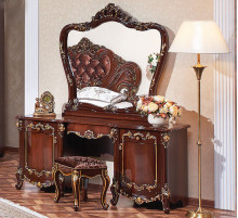 Туалетный столик с зеркалом Элиза Люкс (орех)