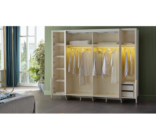 Шкаф-купе Gravita (Гравита) GRAV-19 слоновая кость