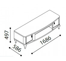 Тумба под ТВ Легенда LEGN-15 венге