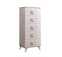 Комод  для белья узкий Diora ДКМ-2 (слоновая кость) Комод  для белья узкий Diora ДКМ-2 (слоновая кость)