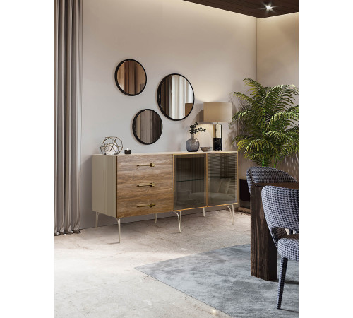 Комод для гостиной Богемия Вуд (Bogemia Wood) БМКМ-4(Wo)[5]